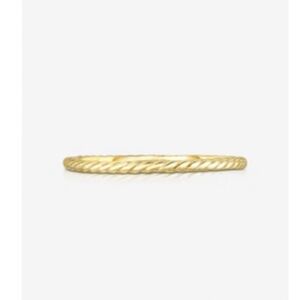 Ring Concierge Skinny Rope Eternity Ring 14K Yellow Gold Size 3